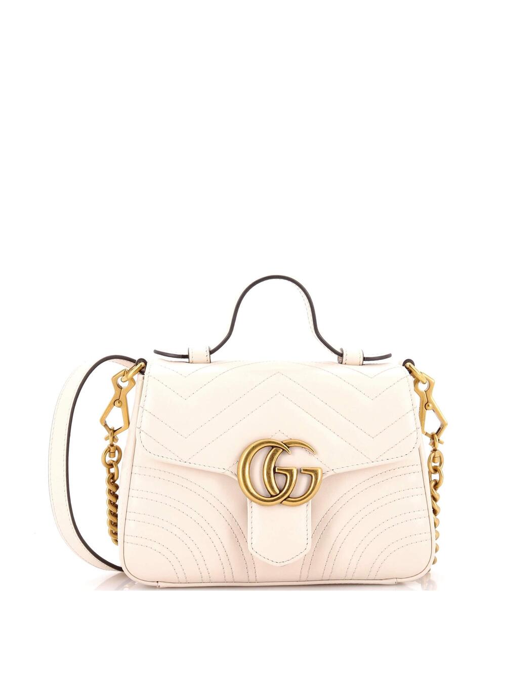 Gucci Gg Marmont Top Handle Flap Bag #356595G15B
